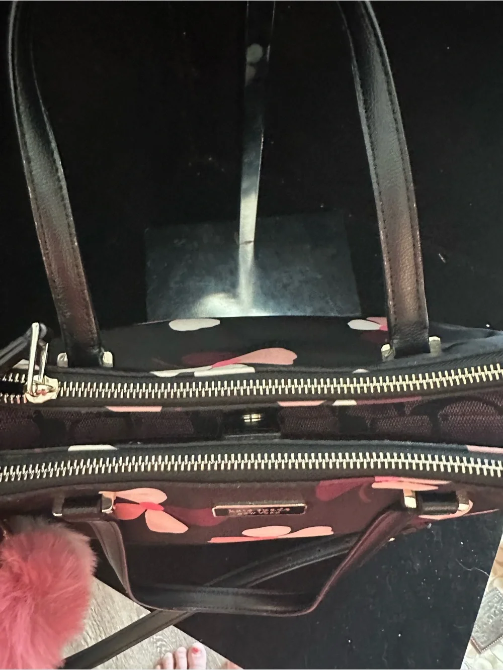 kate spade # 052  Dawn Dusk Buds Satchel